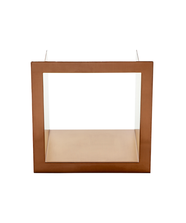 Aloni inzetstuk voor reserverolhouder – inbouw – geborsteld koper