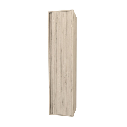 ALONI SALLY hoge badkamerkast – 40x160x40 cm – Licht hout – Softclose