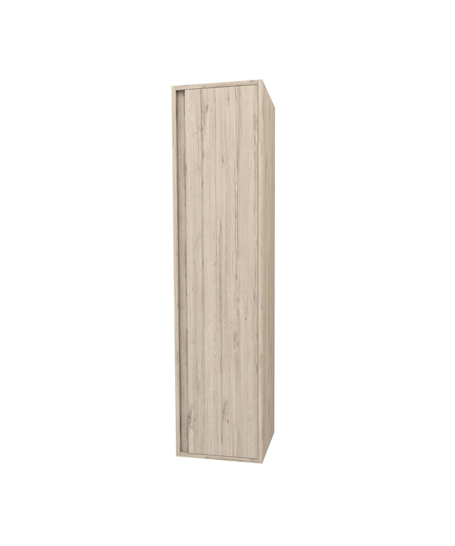 Aloni Sally High Bathroom Cabinet - 35x135x35 cm - Light wood - Softclose