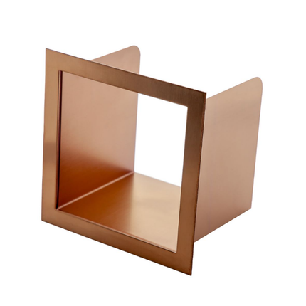 Aloni inzetstuk voor reserverolhouder – inbouw – geborsteld koper