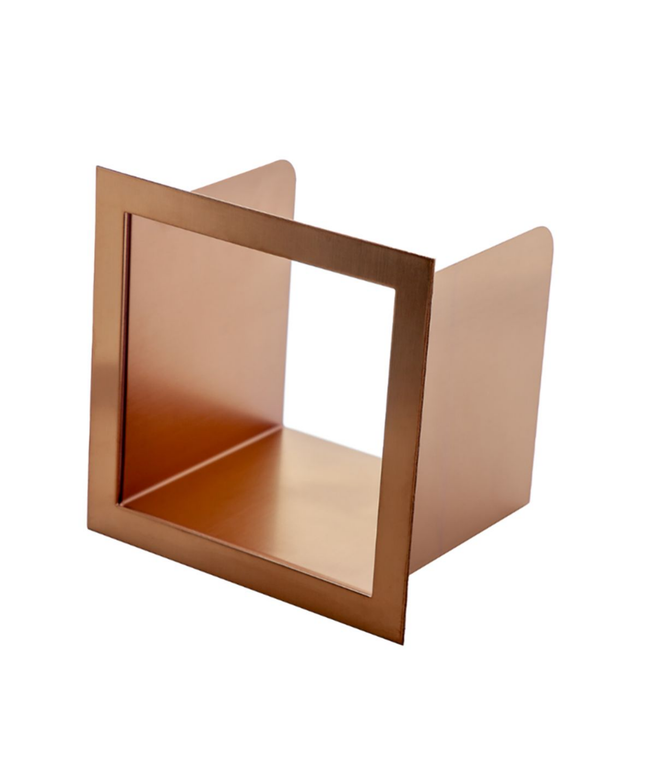 Aloni inzetstuk voor reserverolhouder – inbouw – geborsteld koper