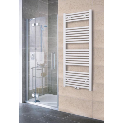 Radiador de baño de Belrad 1800x500mm - Chrome - Conexión central - 575W