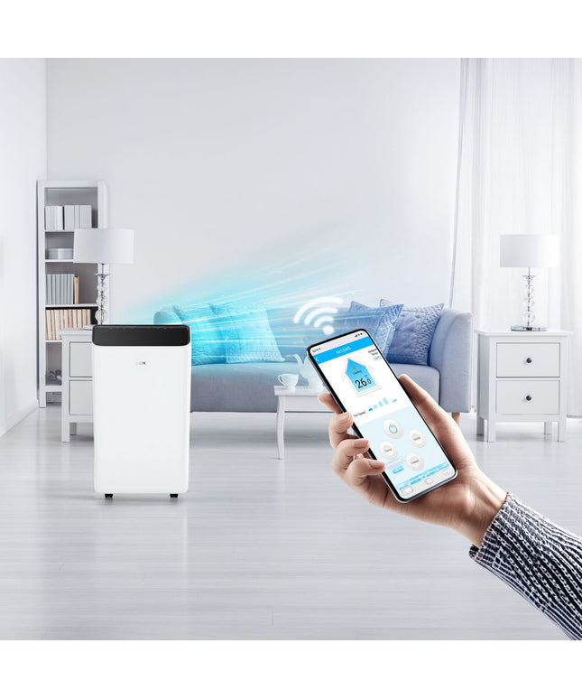 AUX mobile air conditioner – cooling and heating – 12000 BTU – 3.4 kW – WiFi – R290 – white