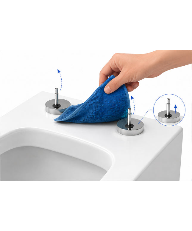ALONI ECO Elvia Toiletbril - Soft Close & Quick Release - Glanzend wit - afbeelding 8
