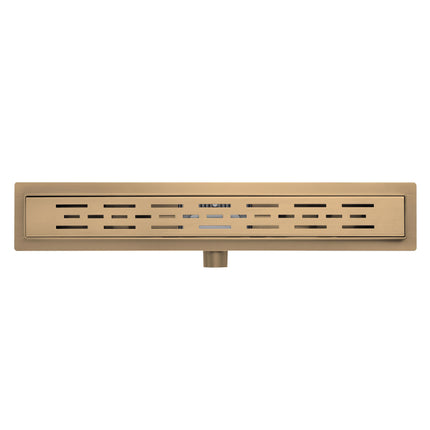 ALONI Caniveau de douche avec grille - 100cm - Bronze brun brossé - image 3