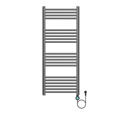 Radiador eléctrico BELRAD 1200x500 mm – 700W – bronce – termostato digital – Smart WiFi – conexión derecha