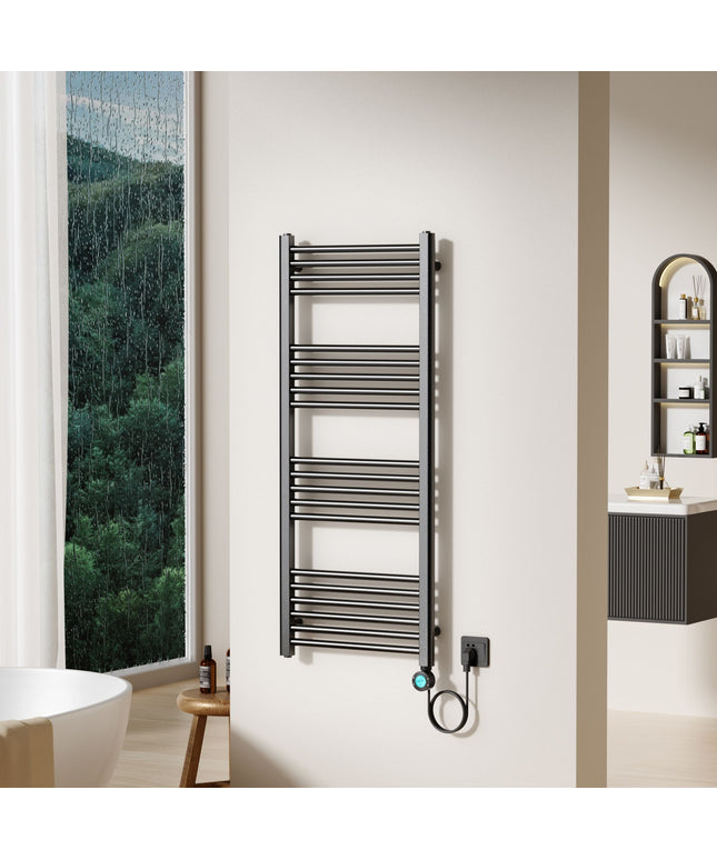 Radiador elétrico BELRAD 1200x500 mm – 700W – bronze – termostato digital – Smart WiFi – conexão correta