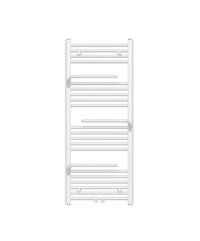 BELRAD Handdoekradiator met handdoekhouder - 1200x500mm - Glanzend wit