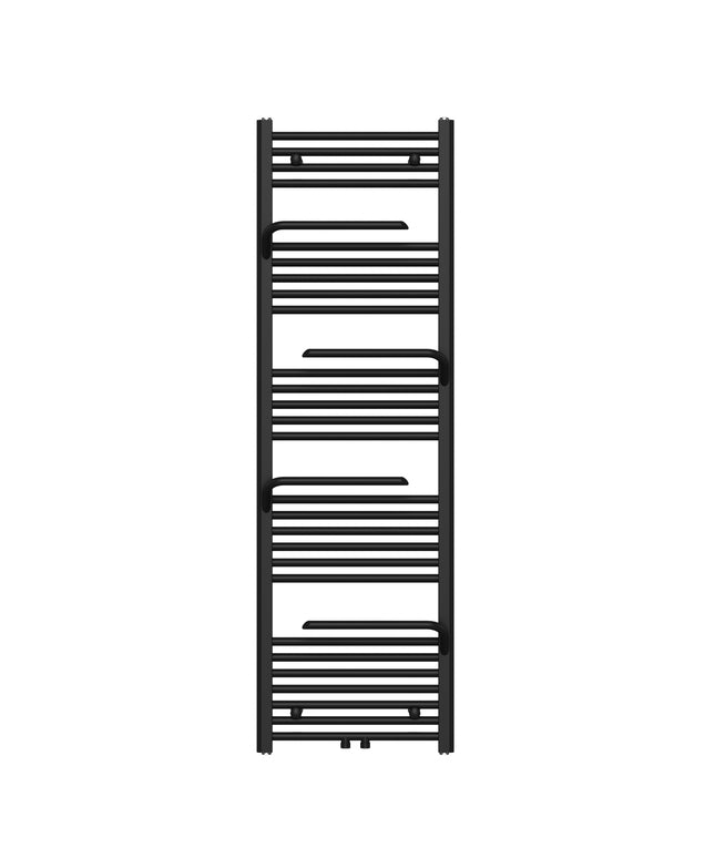 BELRAD Handdoekradiator met handdoekhouder - 1600x500mm - Mat zwart