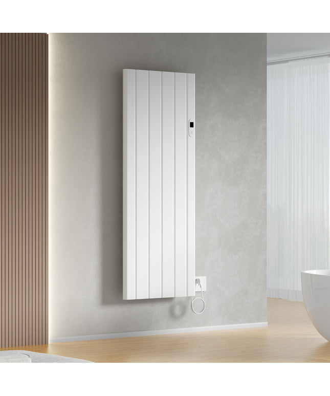 BELRAD elektrische radiator 1600x608x90 mm - Glanzend wit - sfeerbeeld