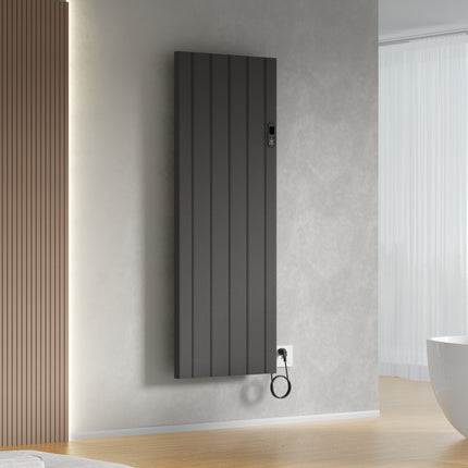 BELRAD elektrische radiator 1600x608x90 mm - Mat zwart - sfeerbeeld