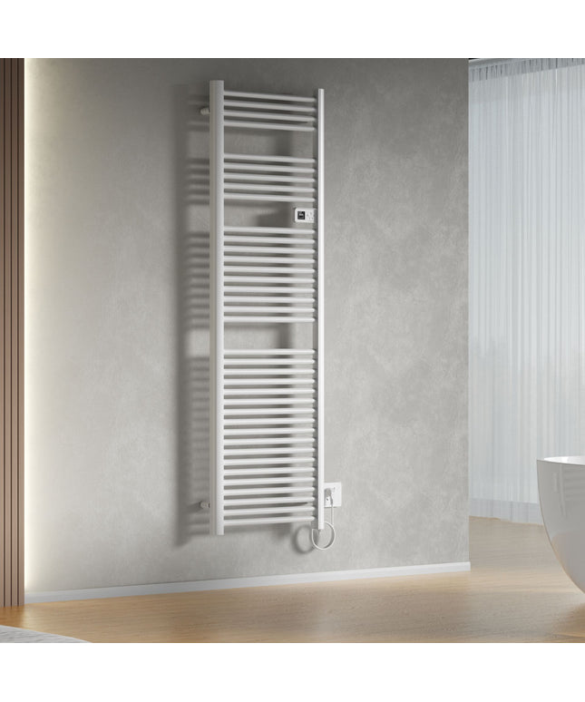 Toalheiro elétrico BELRAD - Smart WiFi - termostato digital - 1000W - 1800x540 mm - branco brilhante