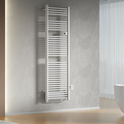 Toalheiro elétrico BELRAD com soprador - Smart WiFi - termostato digital - 2000W - 1840x540 mm - branco brilhante