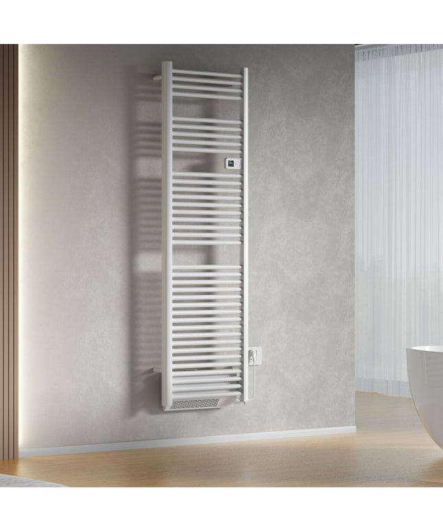 Toalheiro elétrico BELRAD com soprador - Smart WiFi - termostato digital - 2000W - 1840x540 mm - branco brilhante