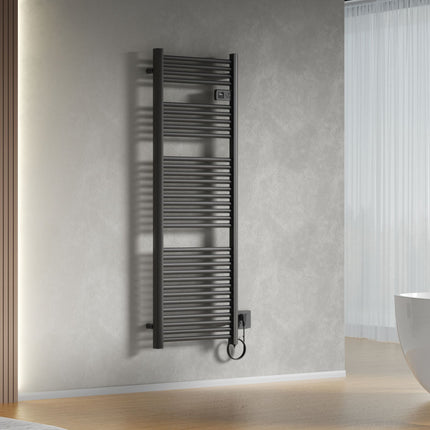 Toalheiro elétrico BELRAD - Smart WiFi - termostato digital - 850W - 1600x540 mm - preto fosco