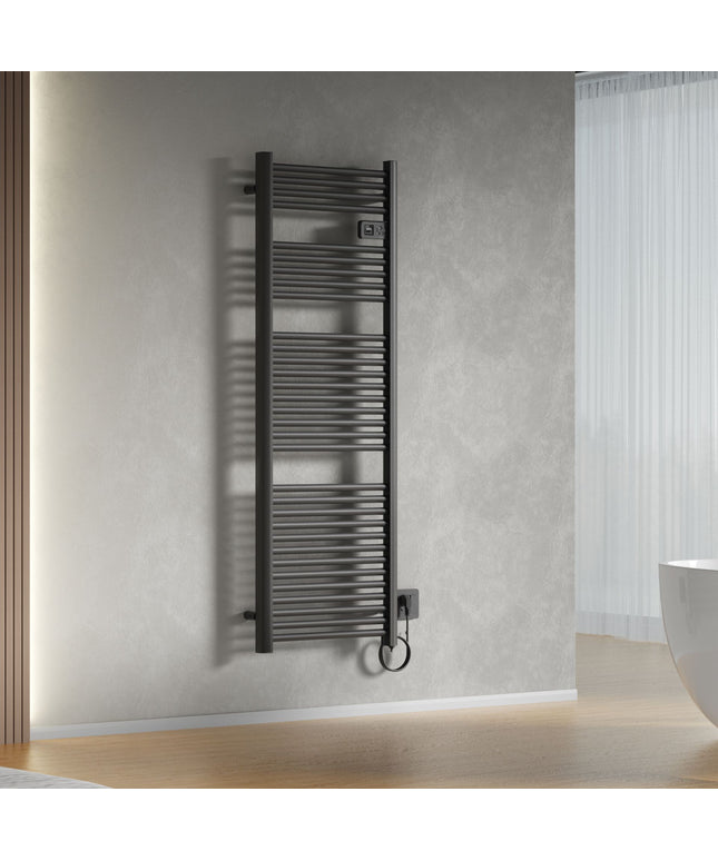 Toalheiro elétrico BELRAD - Smart WiFi - termostato digital - 850W - 1600x540 mm - preto fosco
