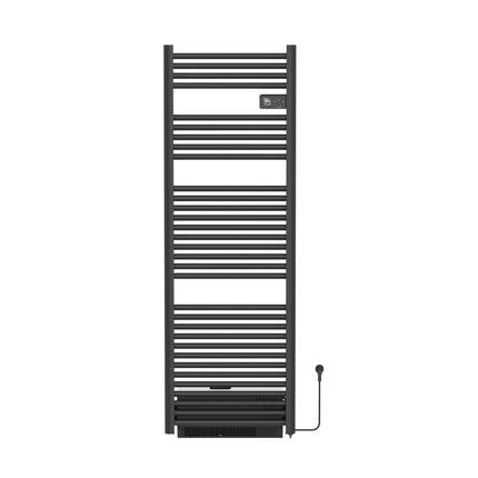BELRAD elektrische radiator 1640x540x133 mm - Mat zwart - Blower - 1850W