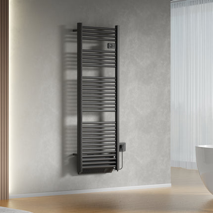BELRAD elektrische radiator 1640x540x133 mm - Mat zwart - sfeerbeeld