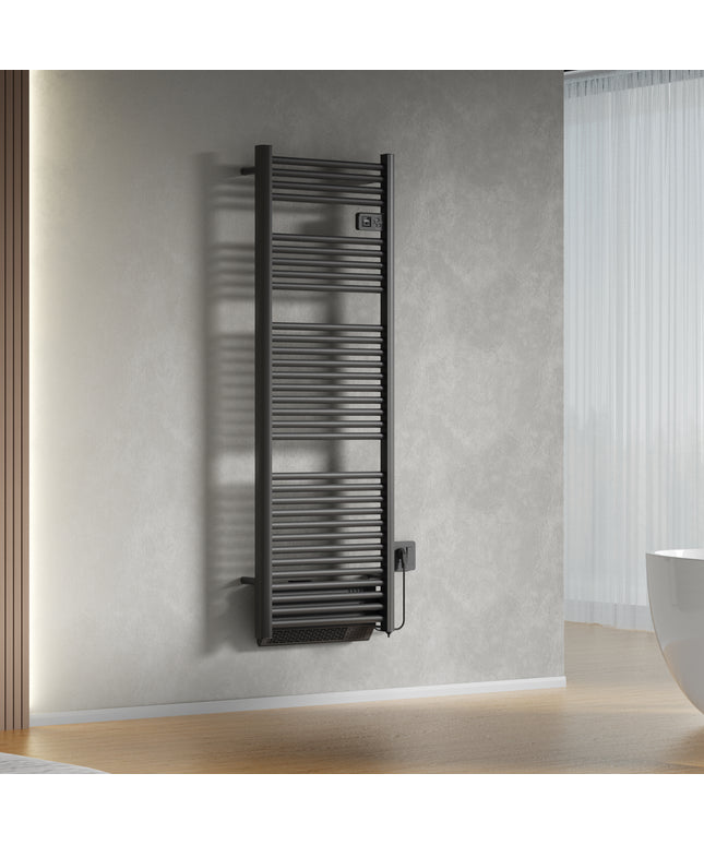 BELRAD elektrische radiator 1640x540x133 mm - Mat zwart - sfeerbeeld