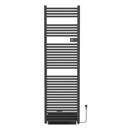 Toalheiro elétrico BELRAD com soprador - Smart WiFi - termostato digital - 2000W - 1840x540 mm - preto fosco
