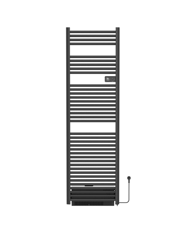 Toalheiro elétrico BELRAD com soprador - Smart WiFi - termostato digital - 2000W - 1840x540 mm - preto fosco