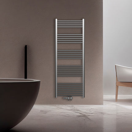 BELRAD handdoekradiator geborsteld RVS - sfeerbeeld