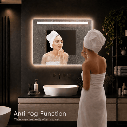 Loxa Ambi LED Spiegel 80 x 60 cm - Rechthoek - afbeelding 2