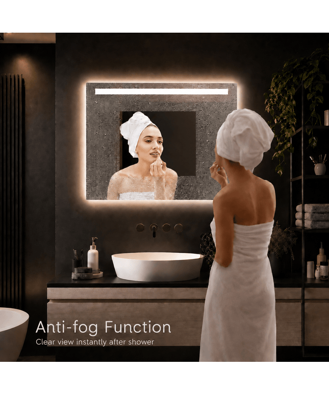 Loxa Ambi LED Spiegel 80 x 60 cm - Rechthoek - afbeelding 2