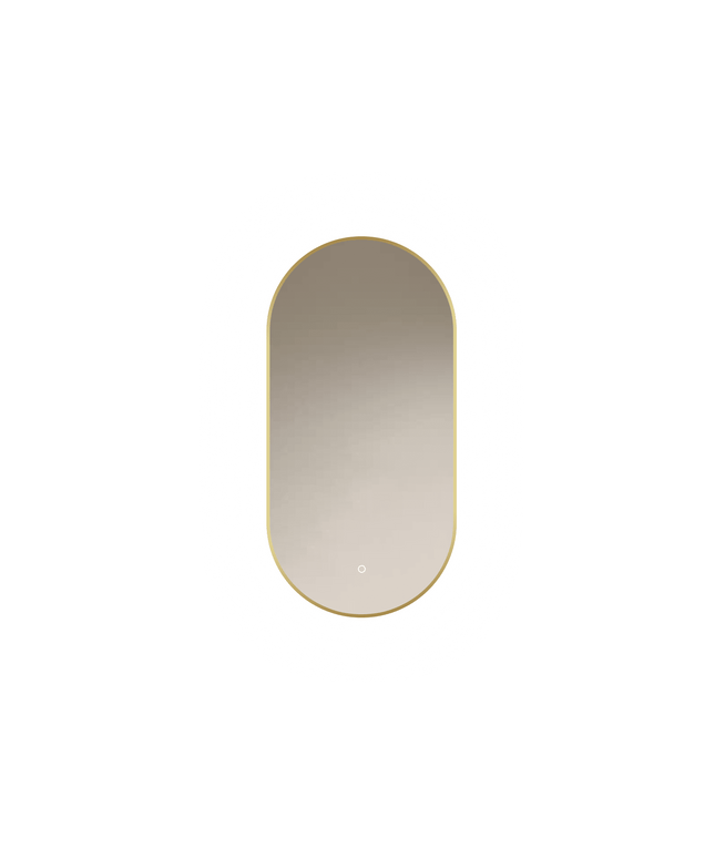 Loxa Aurelia Ovale LED Spiegel 40 x 80 cm - Gouden Lijst - afbeelding 7