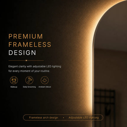 Loxa Casablanca LED Spiegel 45 x 100 cm - Boogvorm