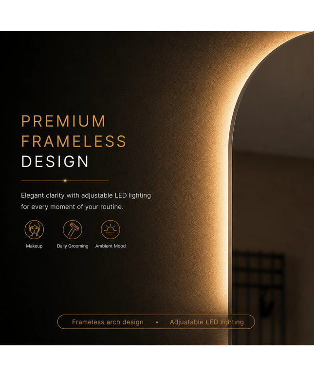 Loxa Casablanca LED Spiegel 45 x 100 cm - Boogvorm