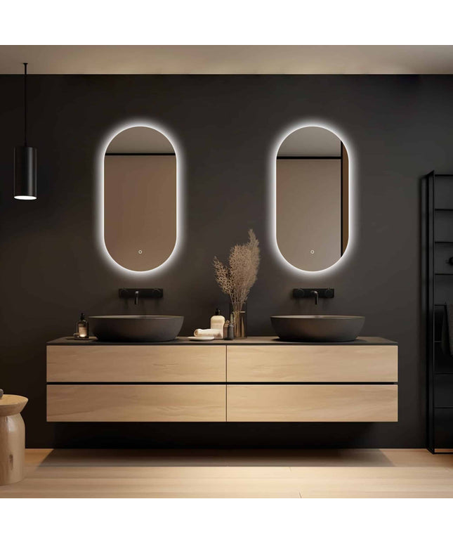 Loxa Fiona Ovale LED Spiegel 40 x 80 cm - afbeelding 3