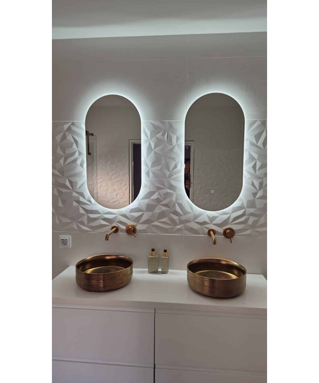 Loxa Fiona Ovale LED Spiegel 40 x 80 cm