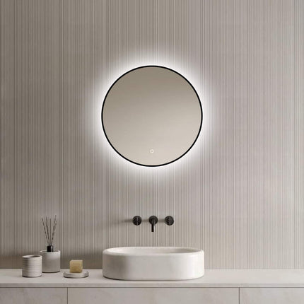 Loxa Ilona Ronde LED Spiegel Ø50 cm - Zwarte Lijst - afbeelding 5