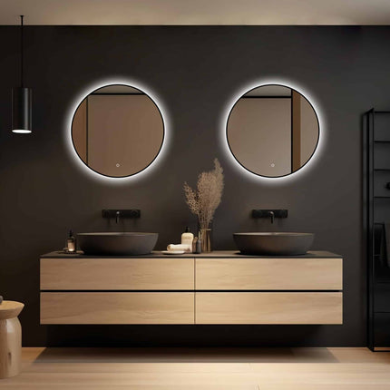Loxa Ilona Ronde LED Spiegel Ø60 cm - Zwarte Lijst - afbeelding 4
