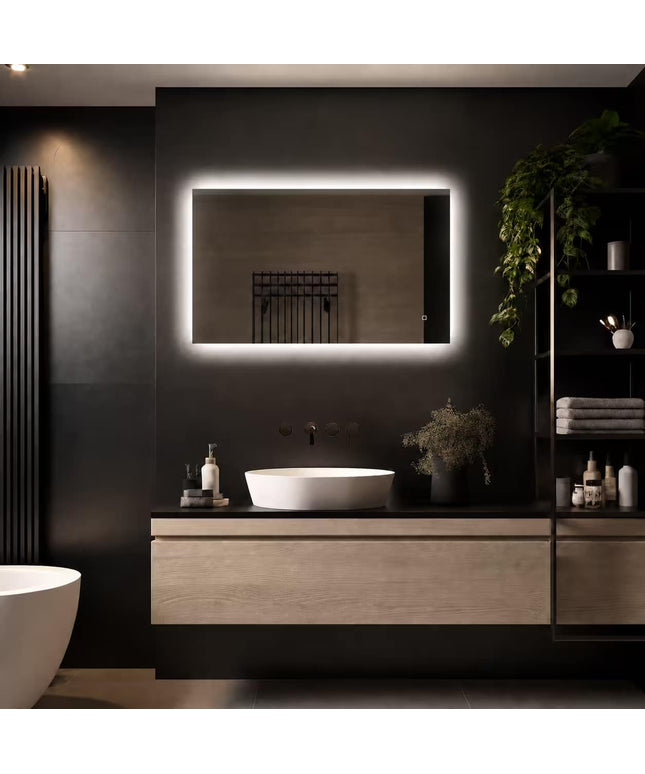 Loxa Livorno LED Spiegel 100 x 60 cm - Rechthoek - afbeelding 4