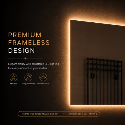 Loxa Livorno LED Spiegel 100 x 60 cm - Rechthoek