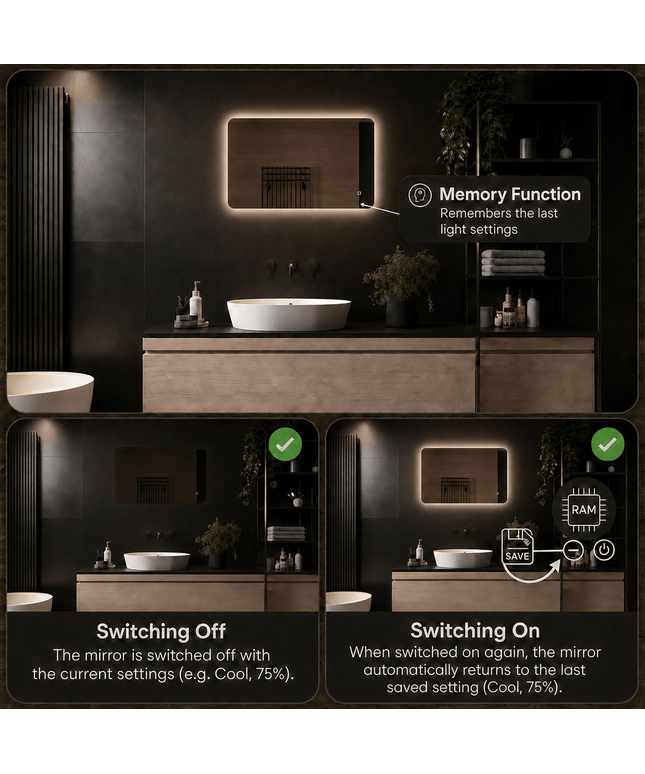 Loxa Malaga LED Spiegel 100 x 60 cm - Rechthoek