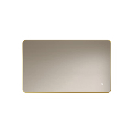 Loxa Marbella LED Spiegel 100 x 60 cm - Rechthoek, Gouden Lijst - afbeelding 6