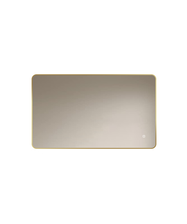Loxa Marbella LED Spiegel 100 x 60 cm - Rechthoek, Gouden Lijst - afbeelding 6