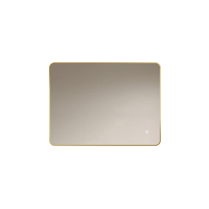 Loxa Marbella LED Spiegel 80 x 60 cm - Rechthoek, Gouden Lijst - afbeelding 8
