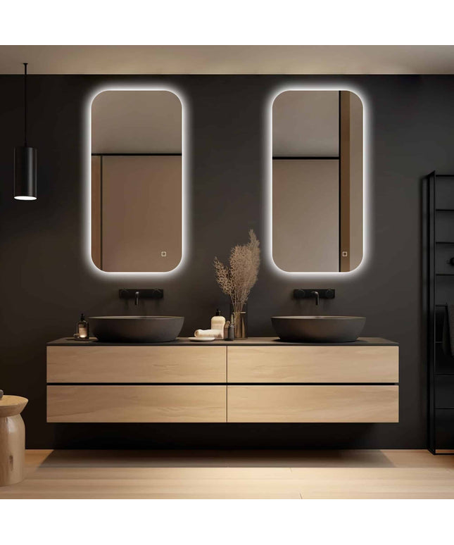 Loxa Moderna LED Spiegel 50 x 100 cm - Rechthoek - afbeelding 2