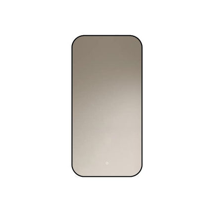 Loxa Monaco LED Spiegel 50 x 100 cm - Rechthoek, Zwarte Lijst