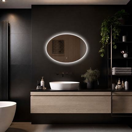 Loxa Rondo Ovale LED Spiegel 100 x 70 cm - afbeelding 3