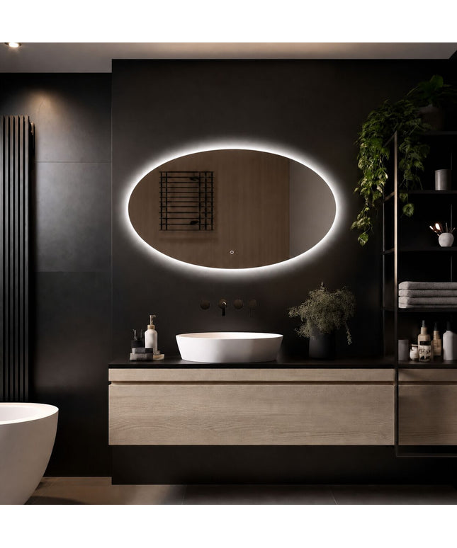 Loxa Rondo Ovale LED Spiegel 120 x 70 cm - afbeelding 4