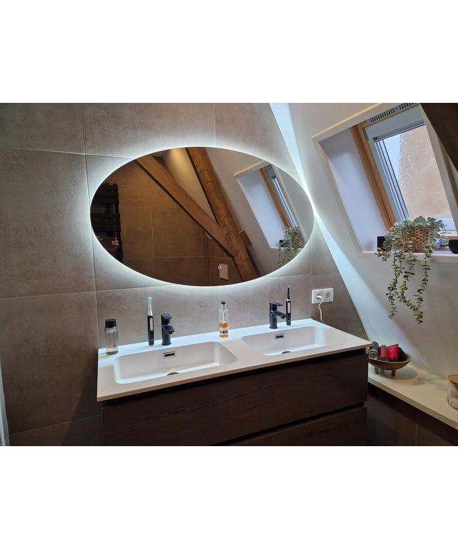 Loxa Rondo Ovale LED Spiegel 120 x 70 cm