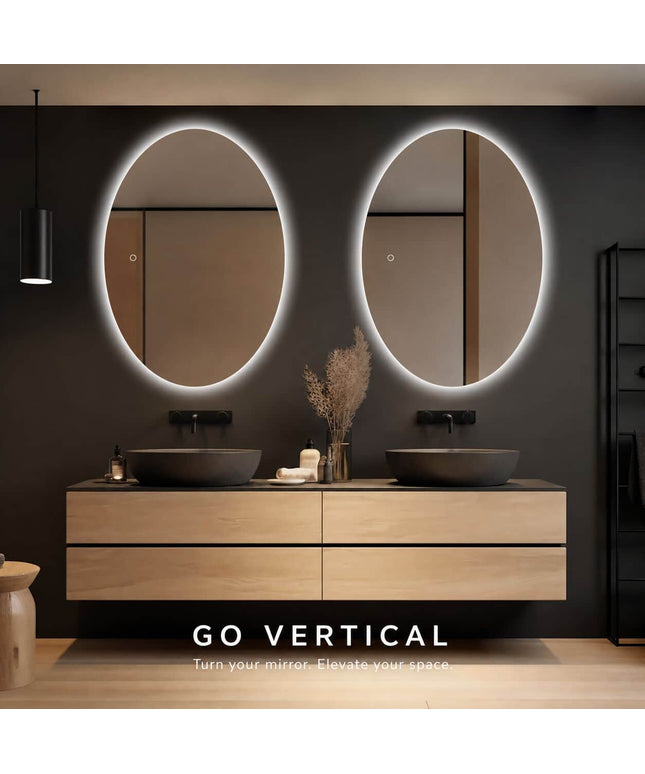 Loxa Rondo Ovale LED Spiegel 120 x 70 cm - afbeelding 6
