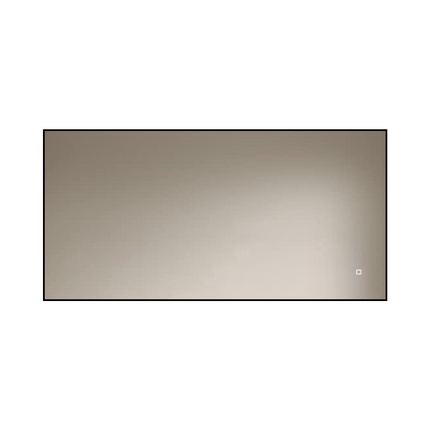 Loxa Sorento LED Spiegel 120 x 60 cm - Rechthoek, Zwarte Lijst