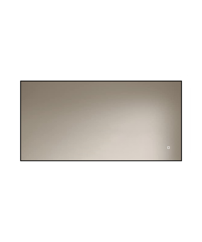 Loxa Sorento LED Spiegel 120 x 60 cm - Rechthoek, Zwarte Lijst