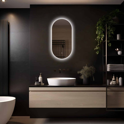 Loxa Fiona Ovale LED Spiegel 40 x 80 cm